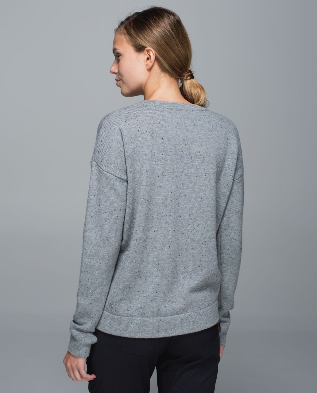 Lululemon Yogi Crew Sweater - Heathered Medium Grey / Inkwell / Aged Moss / Deep Coal