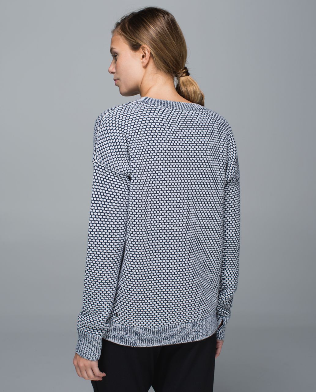 Lululemon Yogi Crew Sweater - Inkwell / White