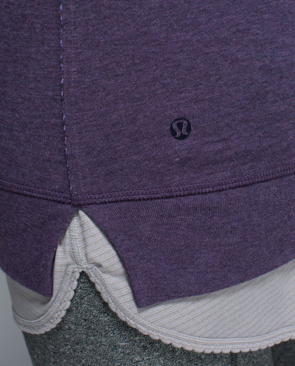 Lululemon Open Your Heart Long Sleeve II - Heathered Deep Zinfandel / Classic Stripe Heathered Deep Zinfandel Winter Orchid