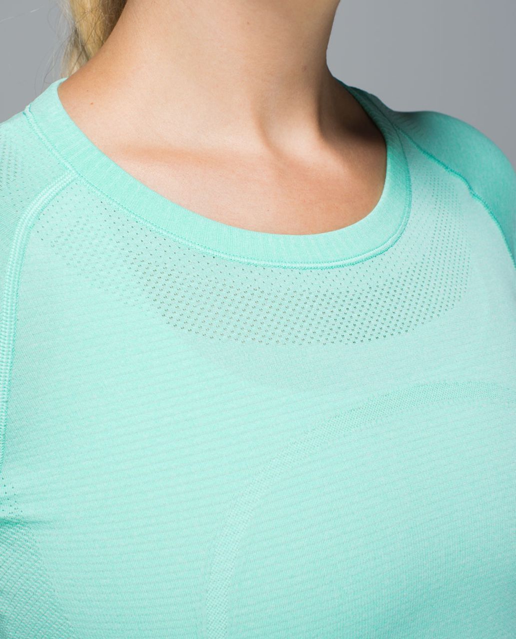 Lululemon Run:  Swiftly Tech Long Sleeve Crew - Heathered Menthol