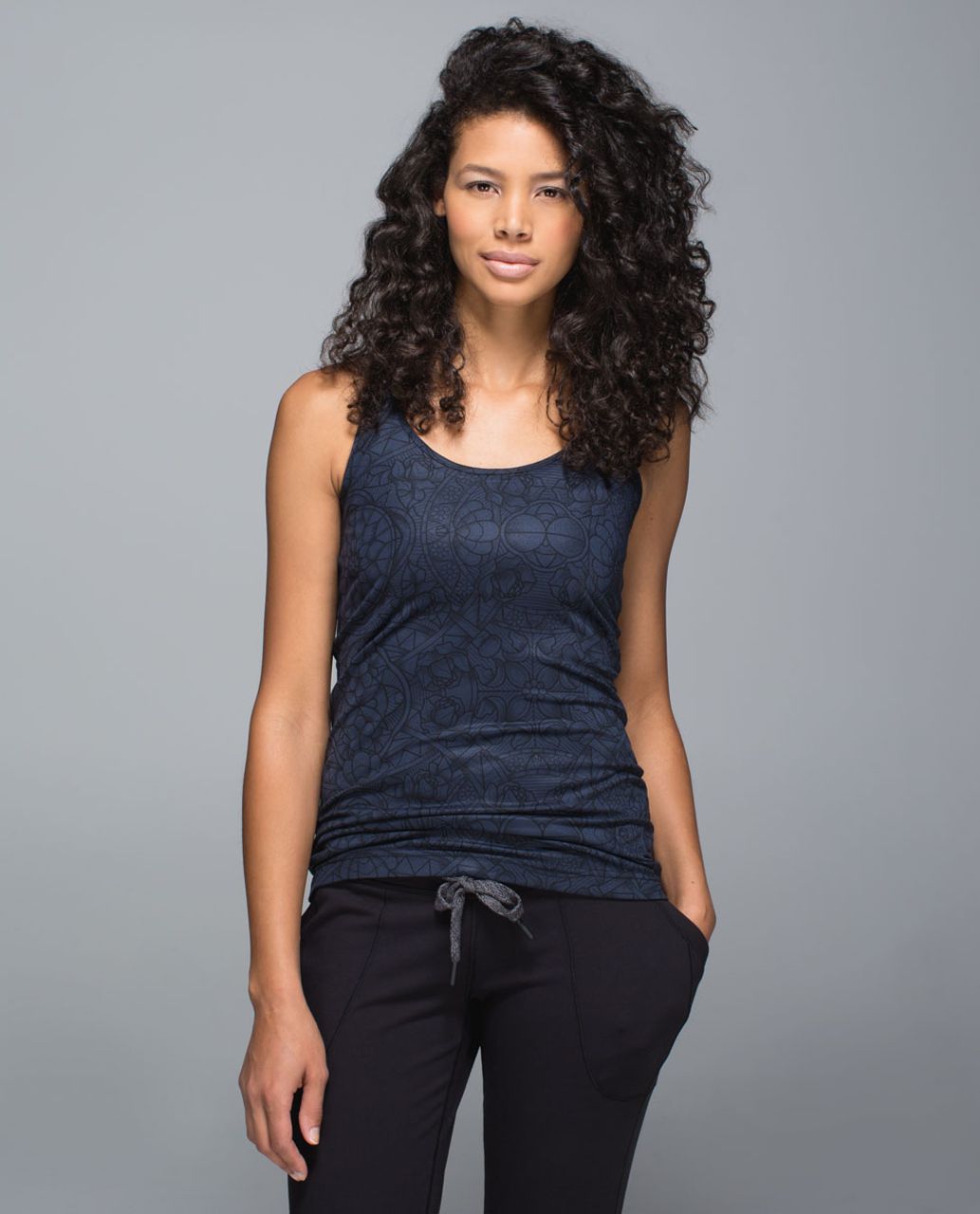 Lululemon Cool Racerback - Prisma Inkwell Black