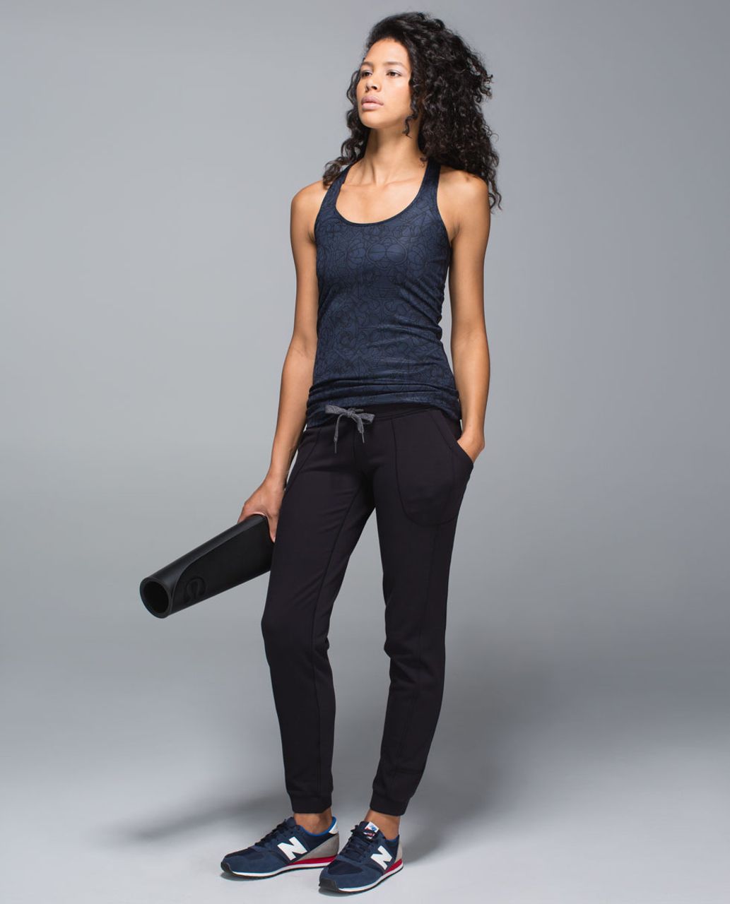 Lululemon Cool Racerback - Prisma Inkwell Black