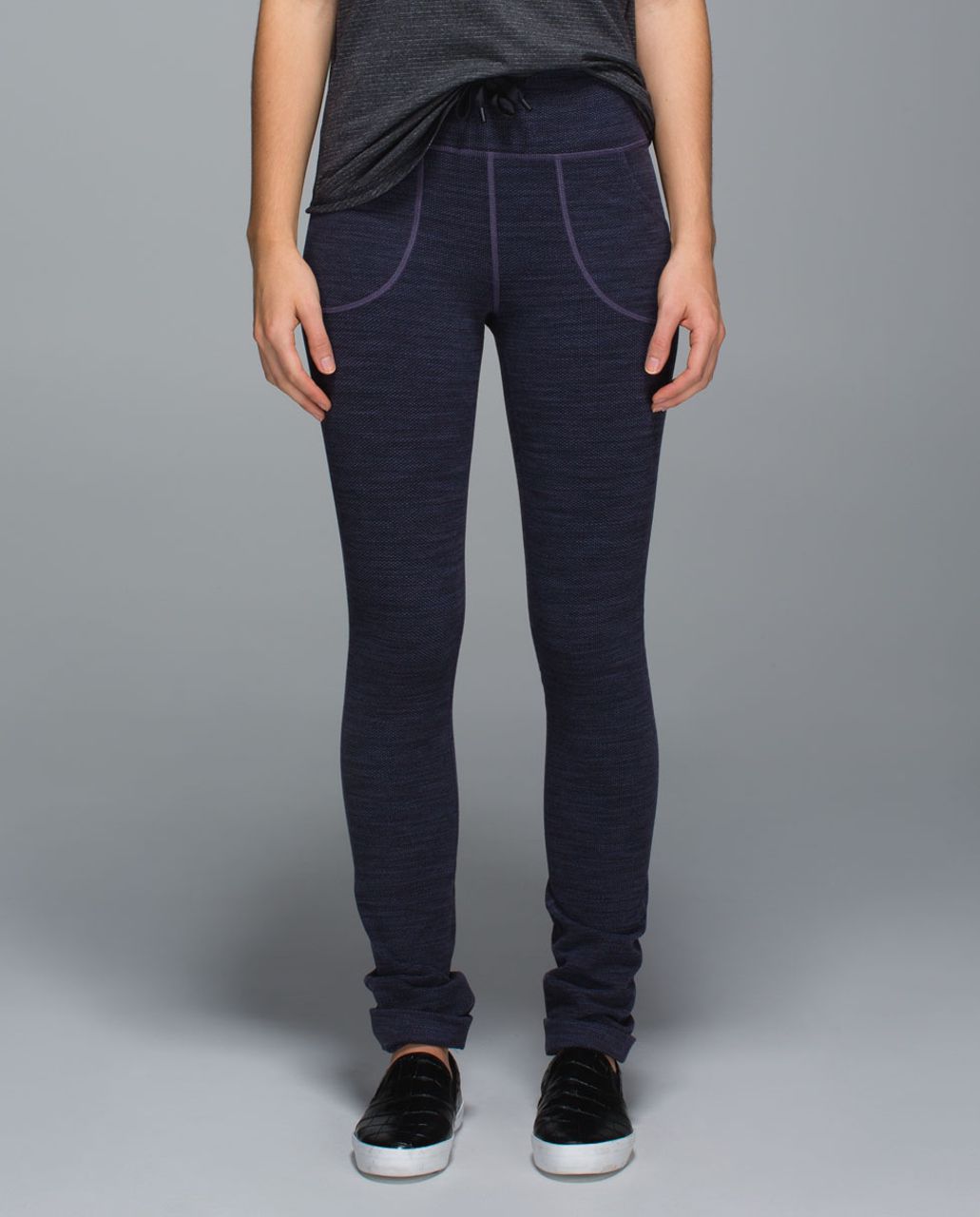 Lululemon Skinny Will Pant *Full-On Luon - Diamond Jacquard Space Dye Black Nightfall