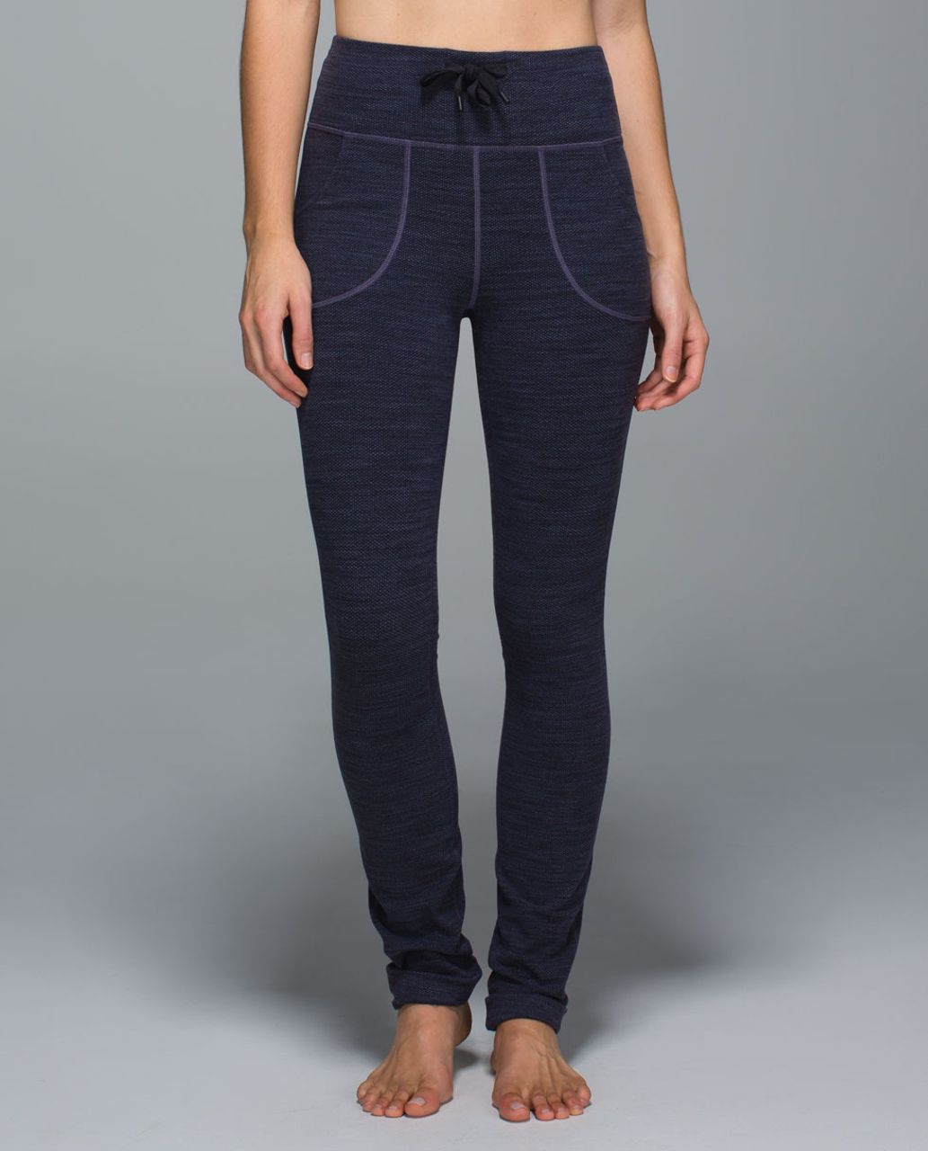 Lululemon Skinny Will Pant *Full-On Luon - Diamond Jacquard Space Dye Black Nightfall