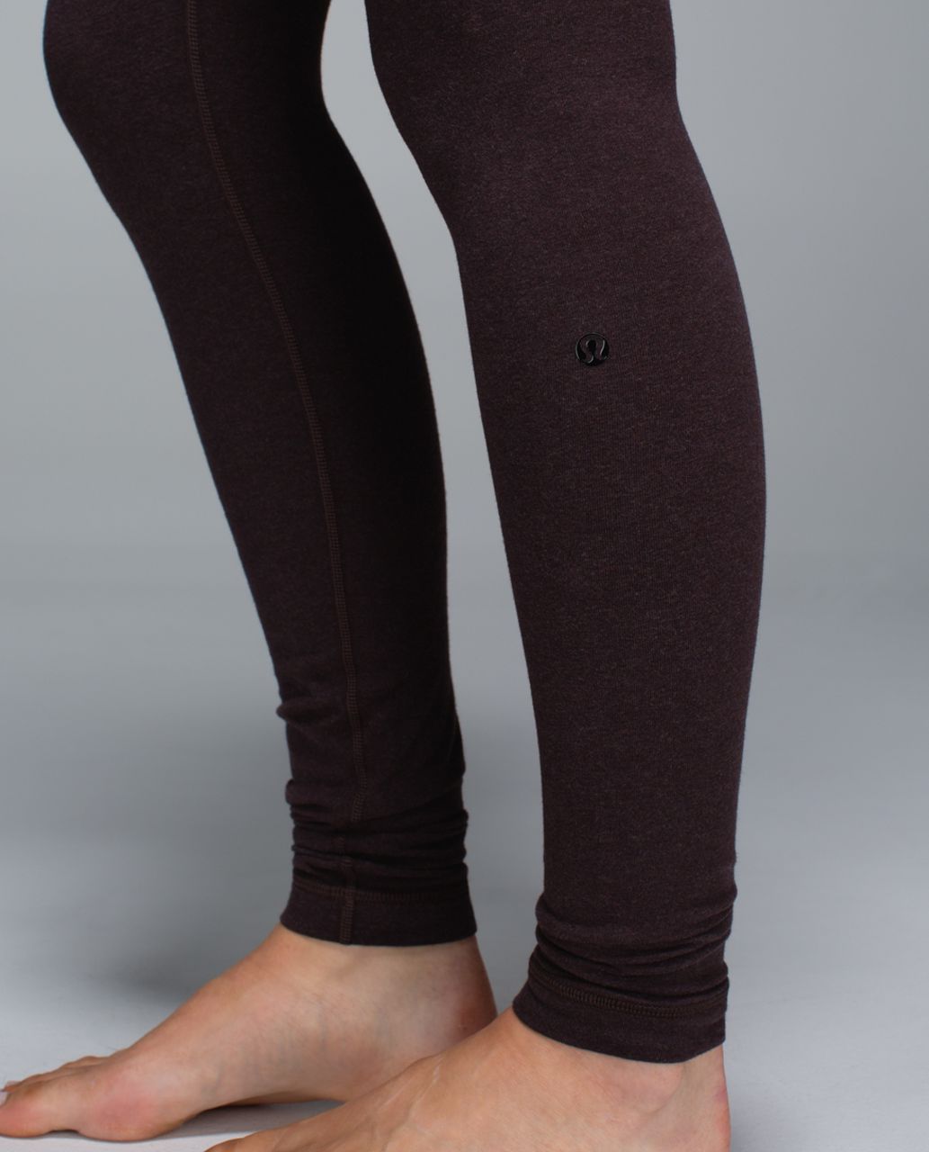 Lululemon Wunder Under Pant *Cotton (Roll Down) - Heathered Rich Earth