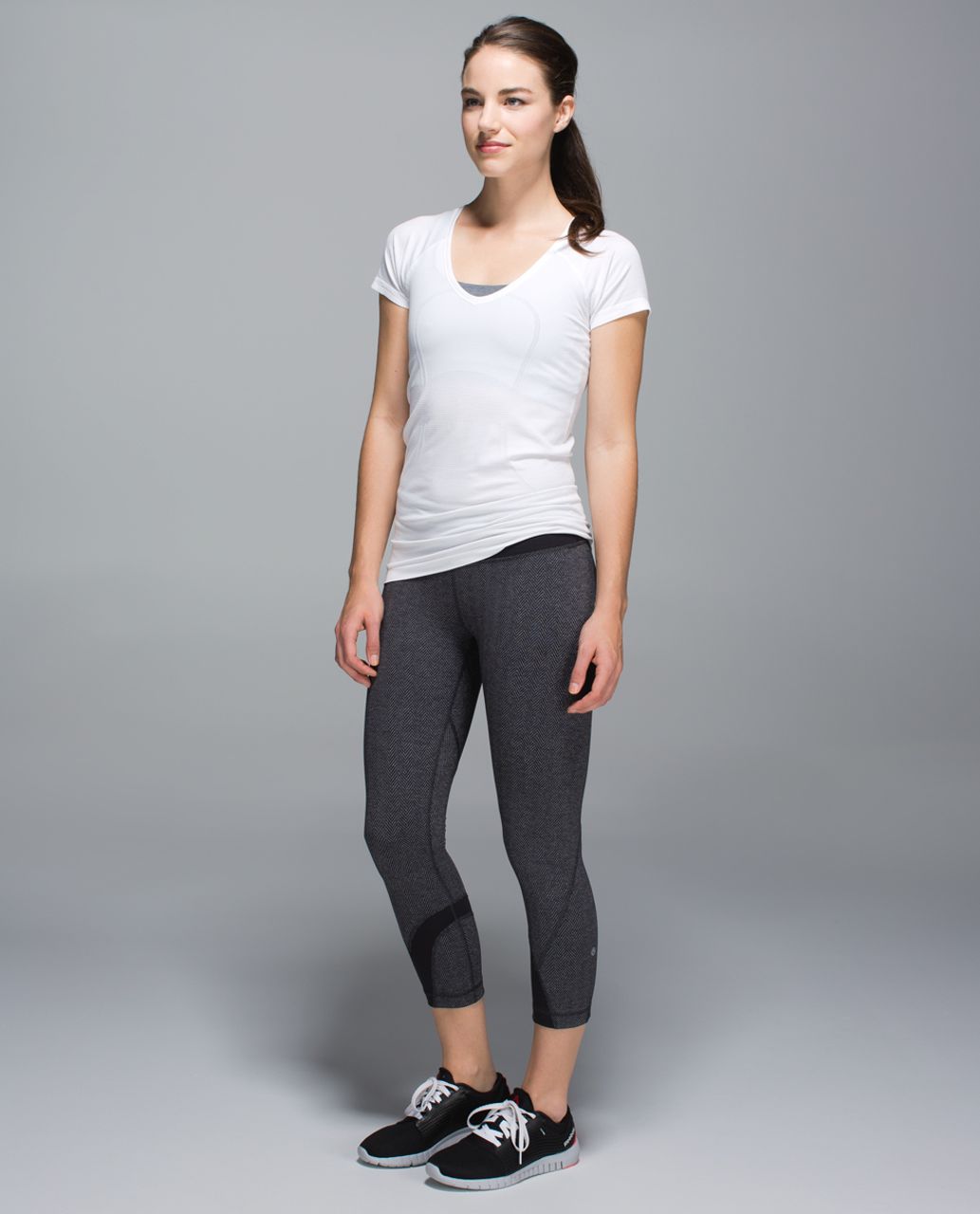 lululemon athletica, Pants & Jumpsuits, Lululemon Run Inspire Crop Ii  Leggings Luxtreme Heathered Deep Coal Quilt Size 6