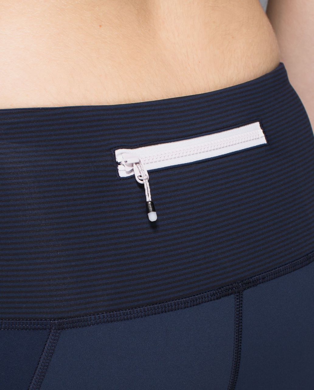 Lululemon Runday Crop - Inkwell / Tonka Stripe Inkwell Black