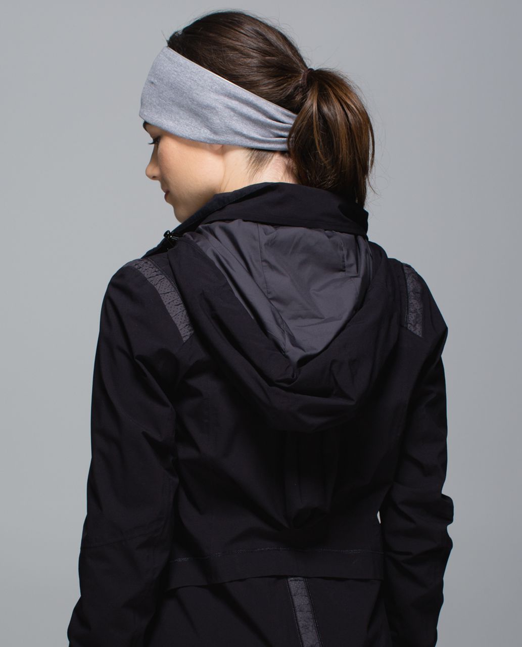 Lululemon Run With Me Ear Warmer - Heathered Slate / Tonka Stripe Heathered Slate White