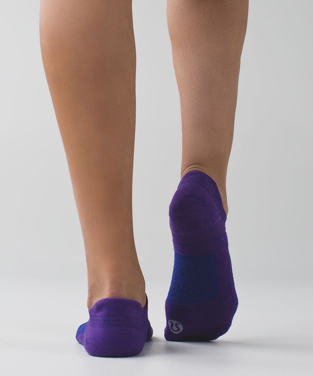 Lululemon Women's Ultimate No Show Run Sock *Silver - Classic Chevron Pigment Blue Ultra Violet