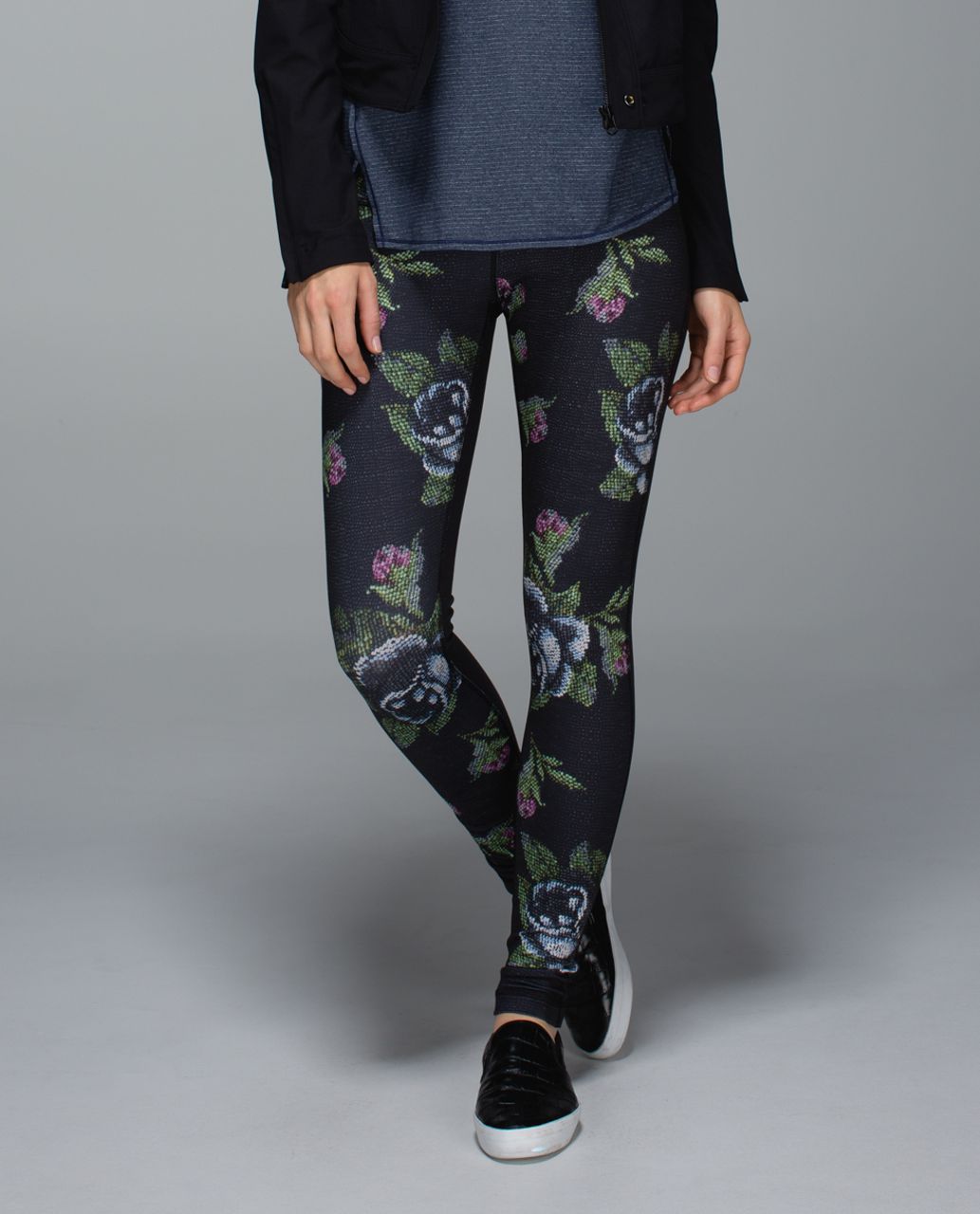 Lululemon High Times Pant Yoga Black Garden Party Floral Full On