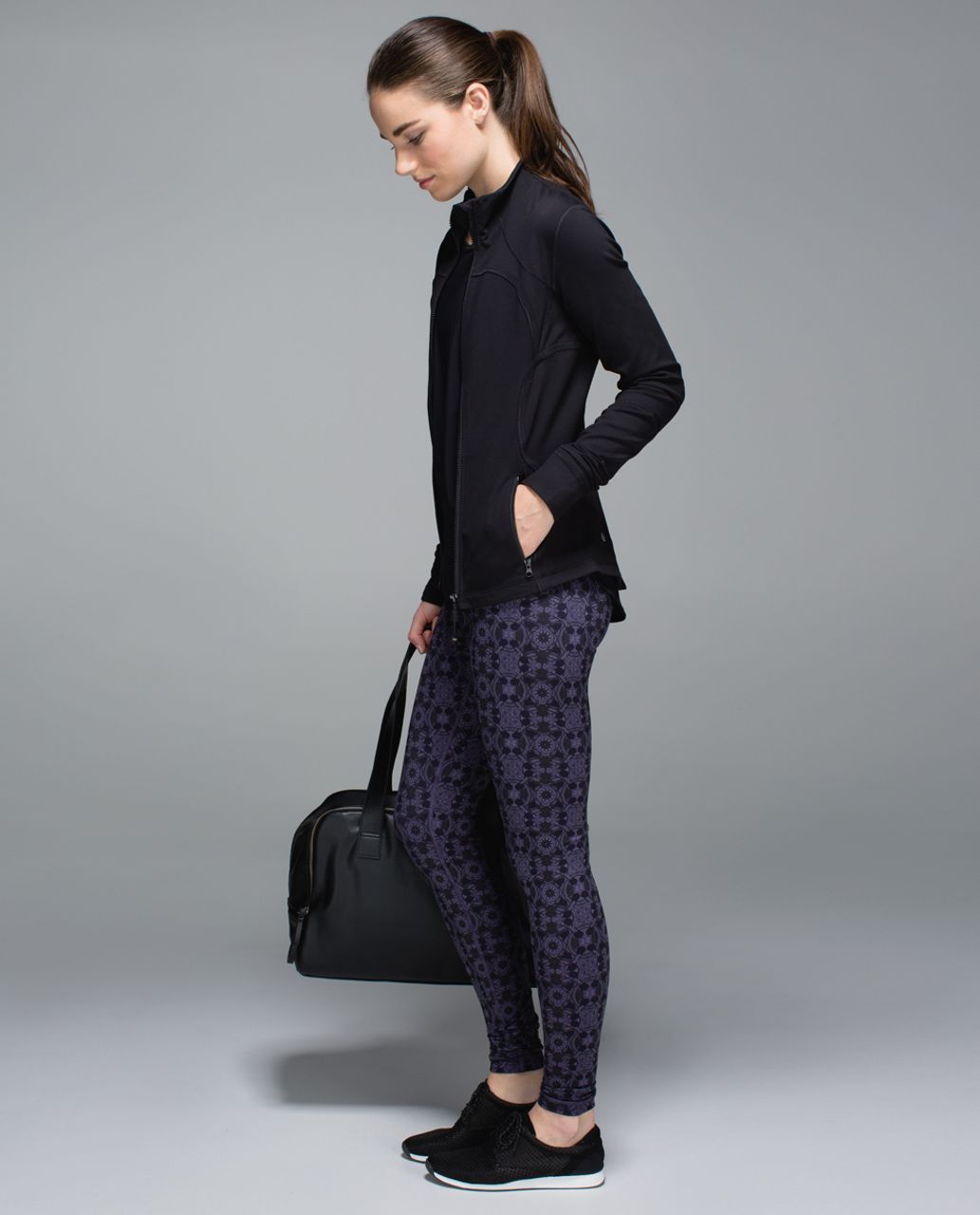 Lululemon Wunder Under Pant *Full-On Luon - Mini Prisma Nightfall Black Grape