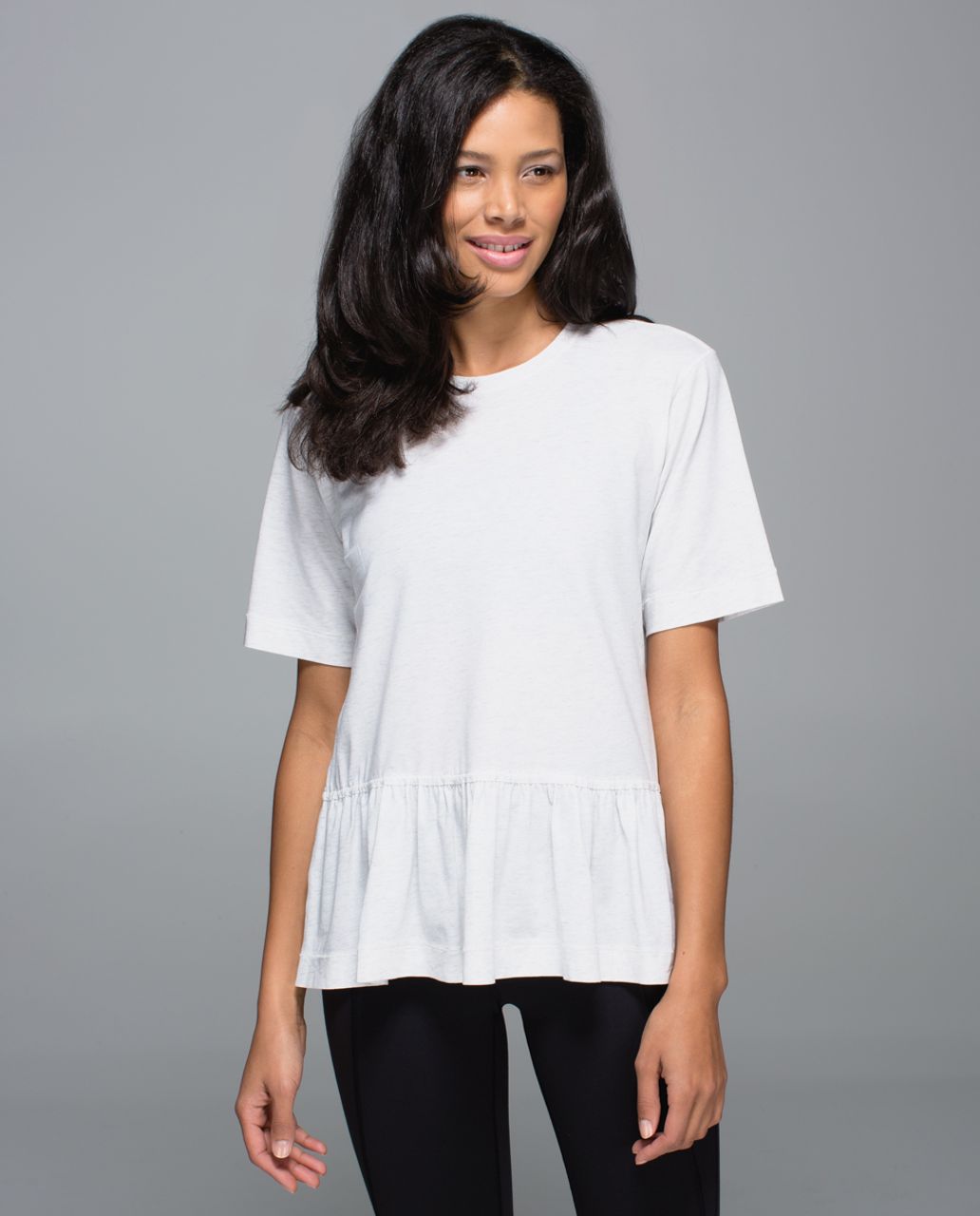 Lululemon Flouncey Tee - Heathered White