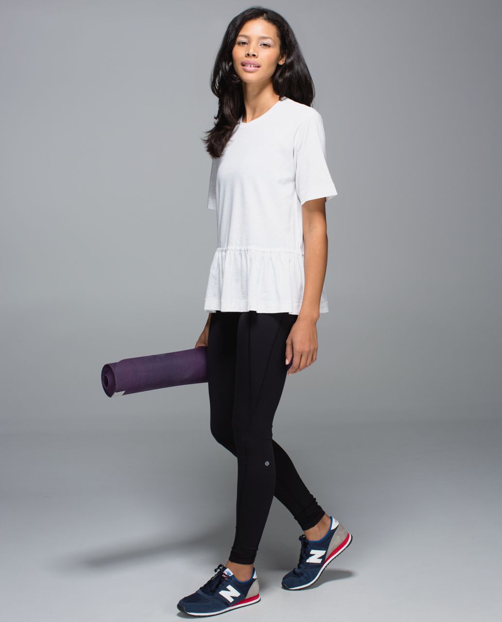 Lululemon Flouncey Tee - Heathered White