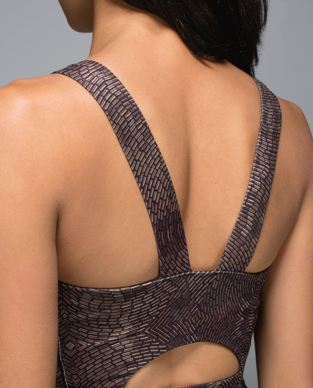 Lululemon City Tank - Golden Godess Cashew Multi / Black