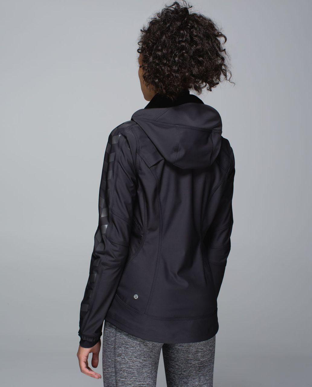 LULULEMON Feelin' Frosty Softshell Jacket Black Reflective Size 10 NWT