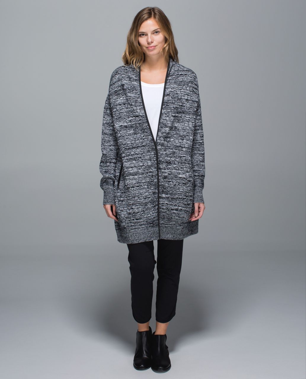 Lululemon Cardi All Day - Black /  White