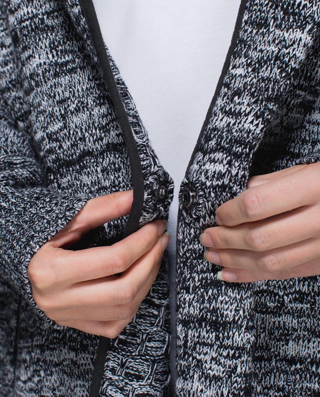 Lululemon Cardi All Day - Black /  White