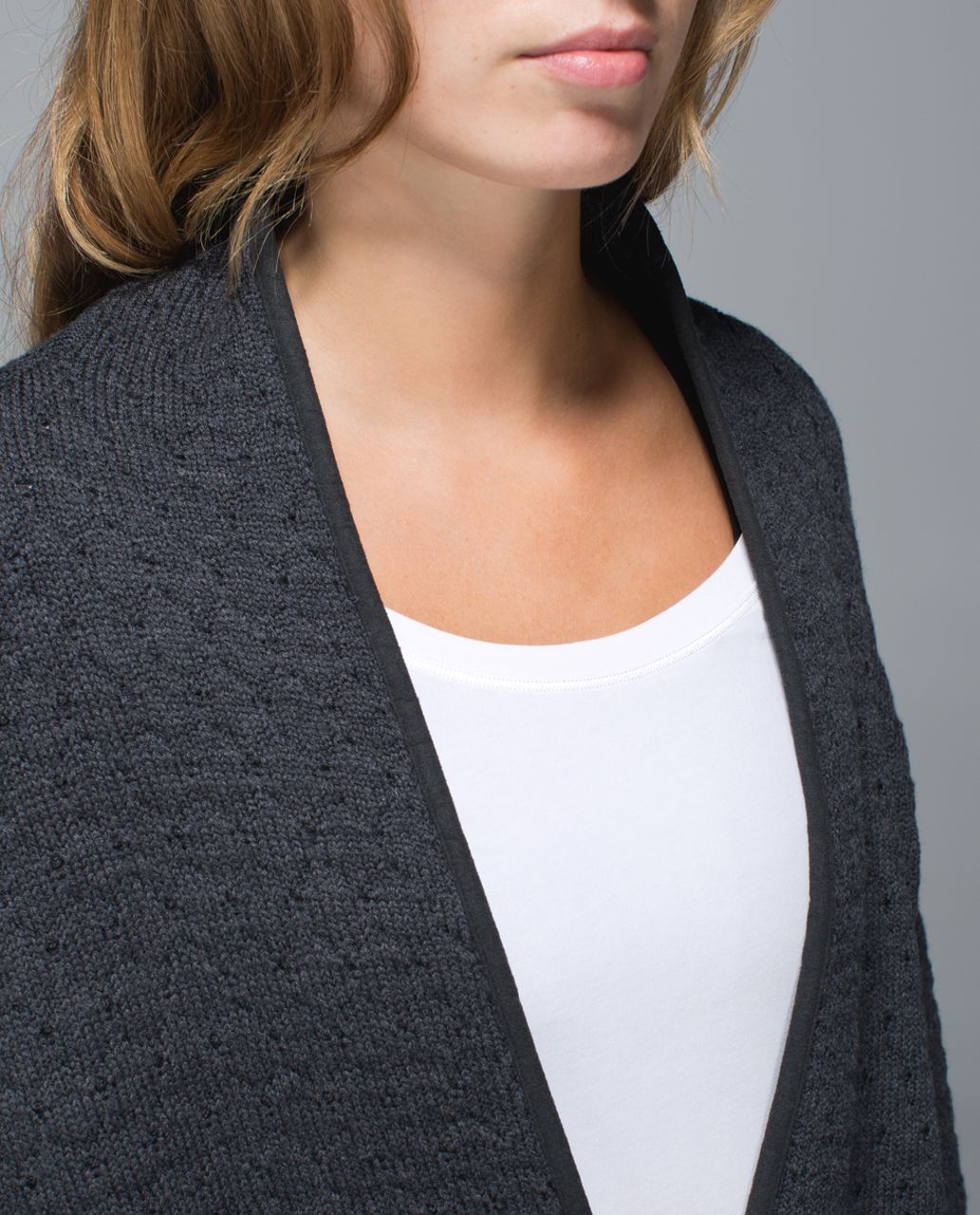 Lululemon Cardi All Day - Heathered Black