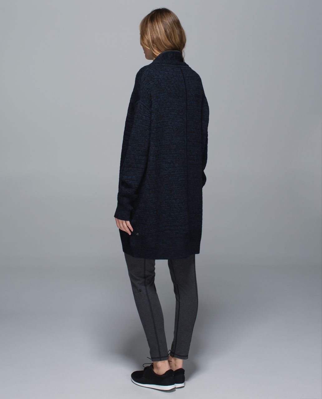 Lululemon Cardi All Day - Heathered Inkwell / Black