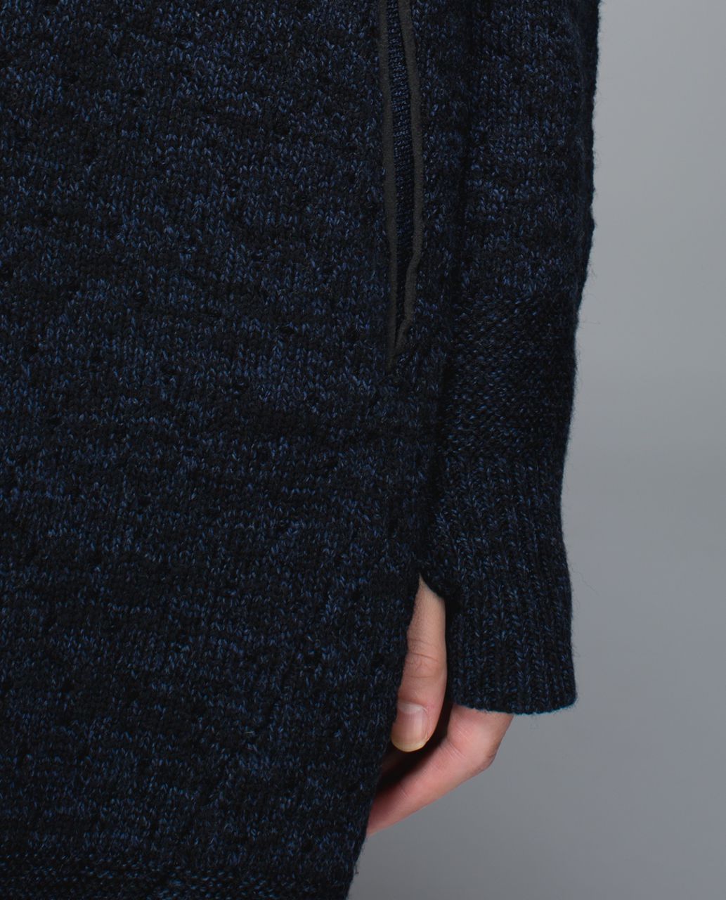 Lululemon Cardi All Day - Heathered Inkwell / Black