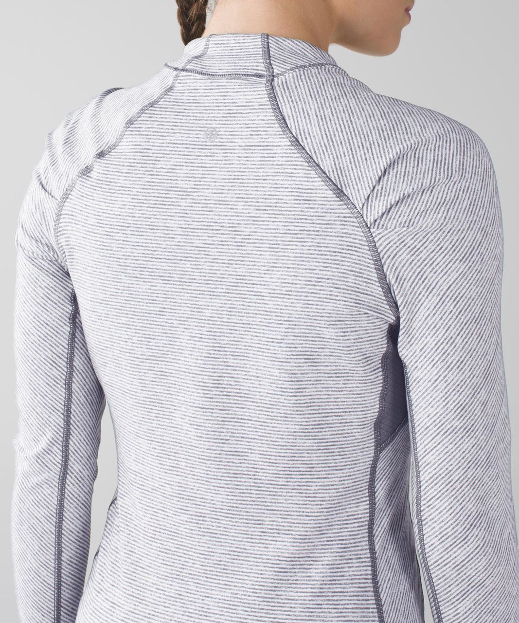 NWT Lululemon Think Fast Long Sleeve ~SIZE:2~Heathered Herringbone