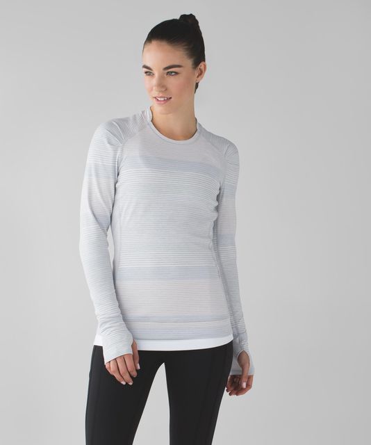 Lululemon Herringbone Think Fast Long Sleeve 6 Black - $58 (40% Off Retail)  - From Beadsatbp