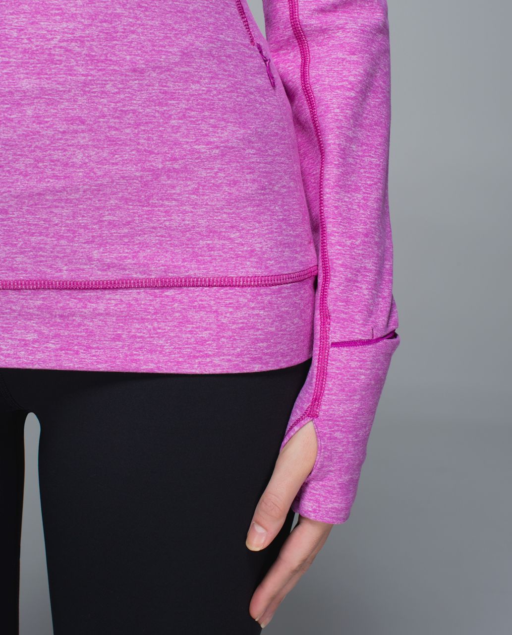 Lululemon Think Fast Long Sleeve - Heathered Ultra Violet /  Ultra Violet