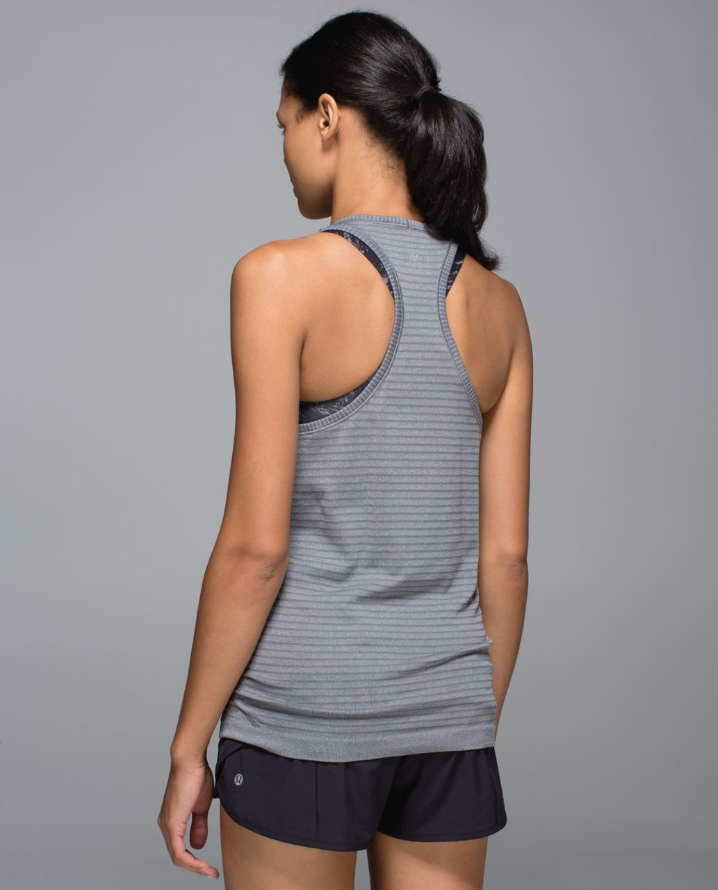 Lululemon Run:  Swiftly Tech Tank - Rugby Stripe Tonal Heathered Slate