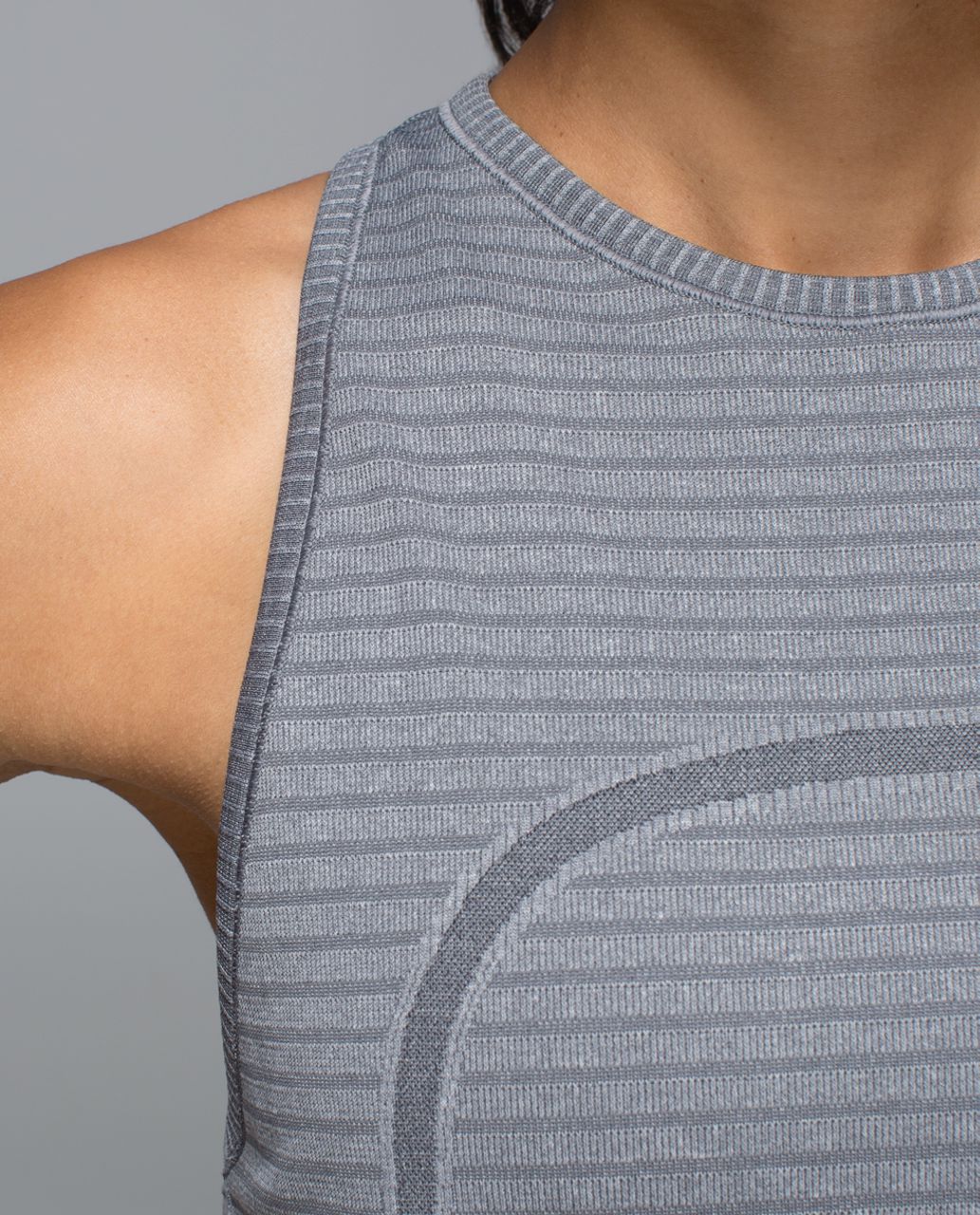 Lululemon Run:  Swiftly Tech Tank - Rugby Stripe Tonal Heathered Slate