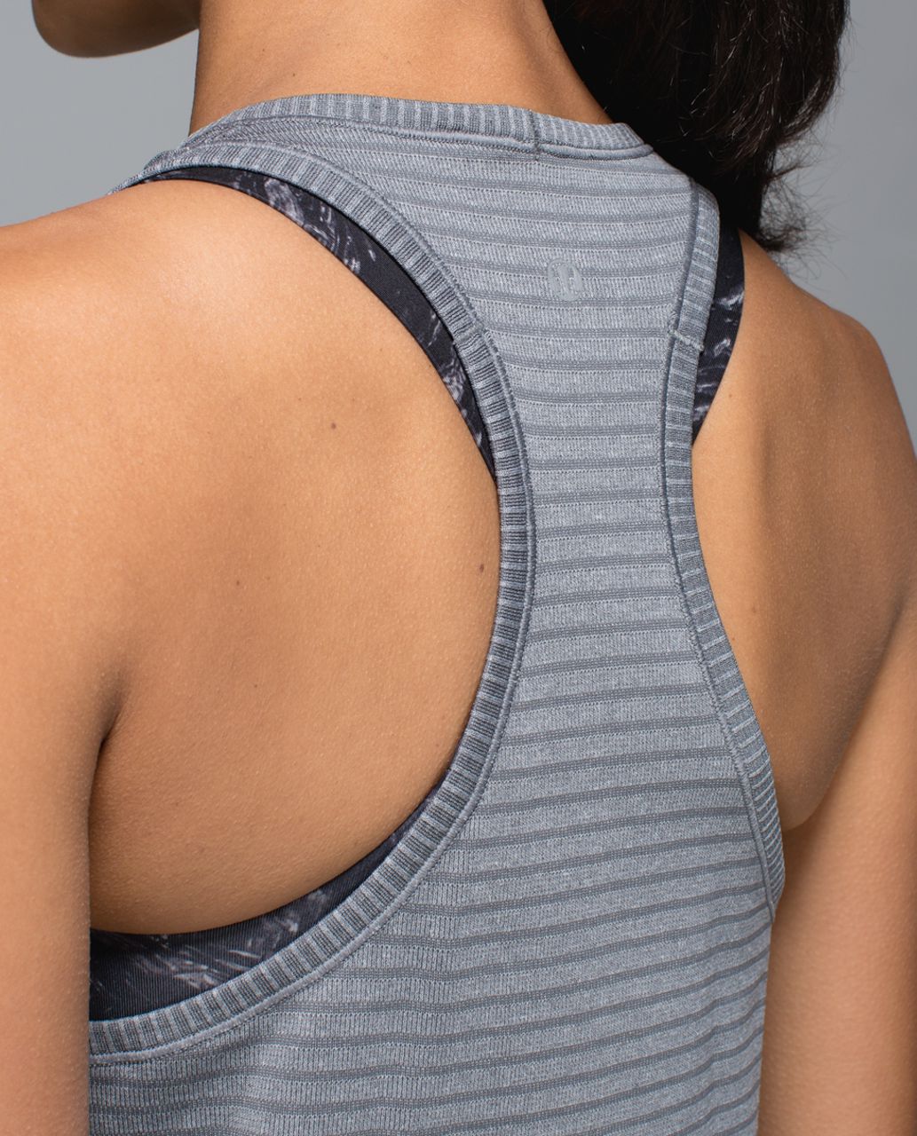 Lululemon Run:  Swiftly Tech Tank - Rugby Stripe Tonal Heathered Slate