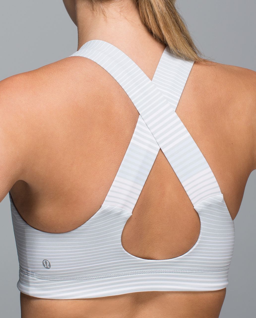 Lululemon All Sport Bra - Om Stripe Heathered Silver Spoon Multi