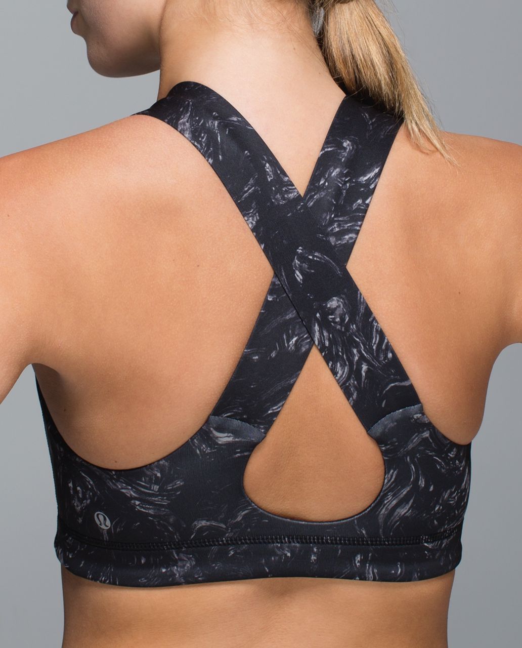 Lululemon All Sport Bra - Arsenal Ambient Grey Black - lulu fanatics