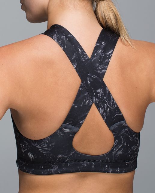 Lululemon All Sport Bra - Giant Herringbone Black Heathered