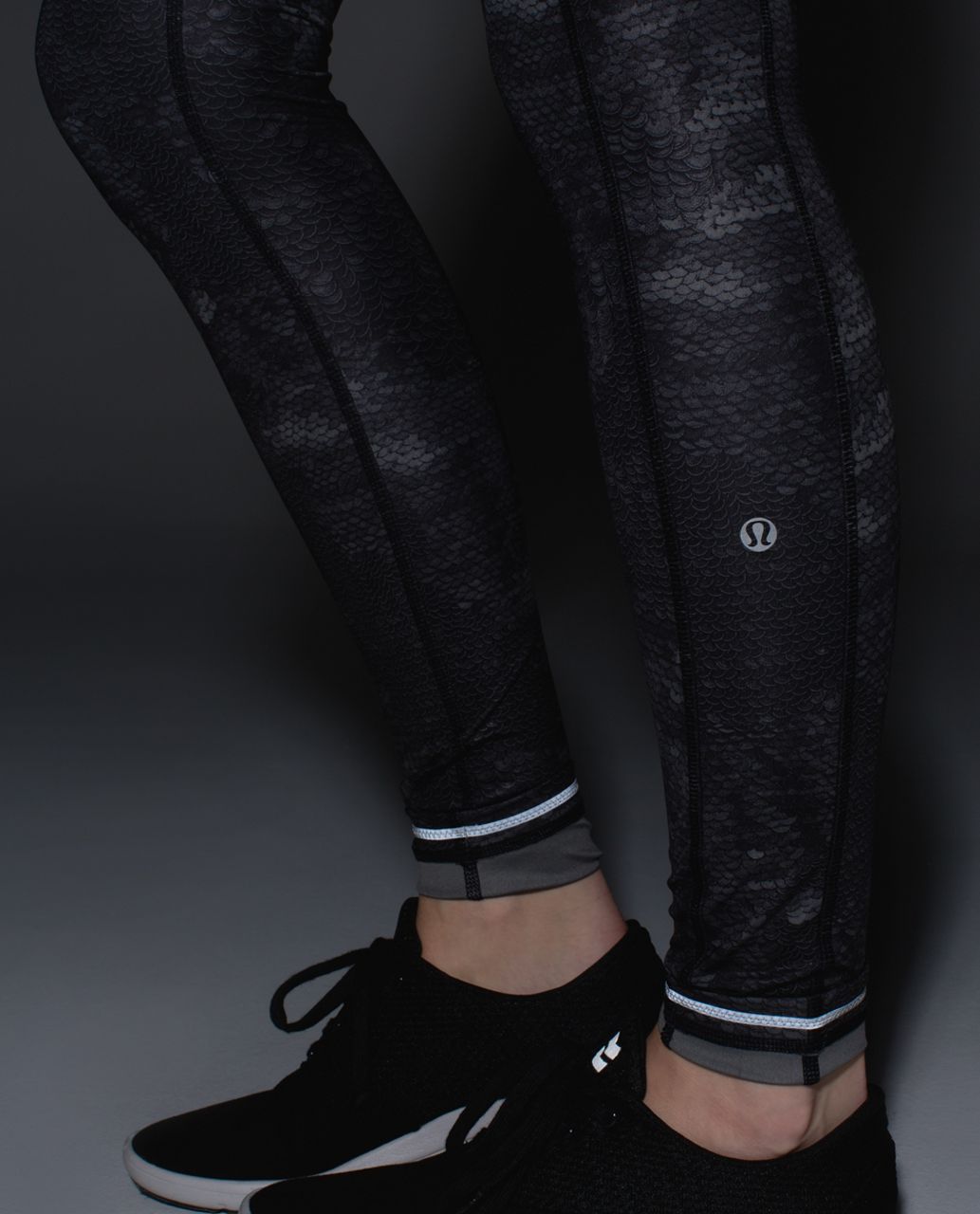 Lululemon Speed Tight II *Full-On Luxtreme - Sequin Snake Slate Black /  Black - lulu fanatics