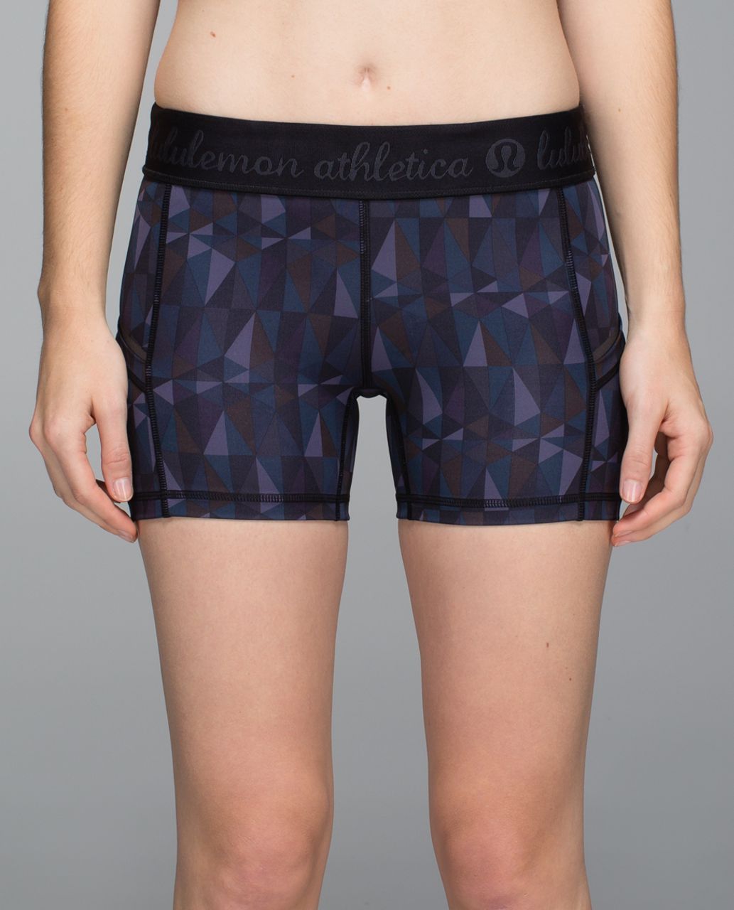 Lululemon What The Sport Short *Full-On Luxtreme - Stained Glass Love Nightfall Black