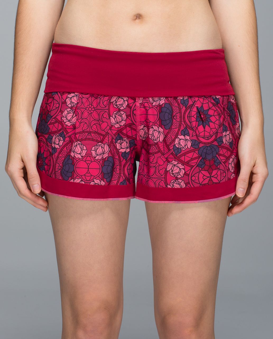 Lululemon Ready To Roll Short - Prisma Multi Guava Lava Boom Juice / Deepest Cranberry