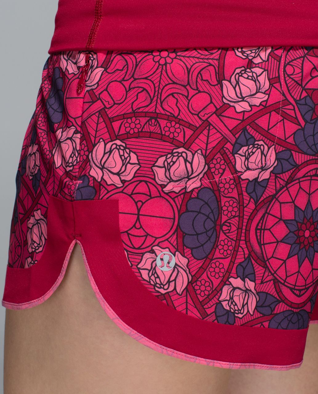 Lululemon Ready To Roll Short - Prisma Multi Guava Lava Boom Juice / Deepest Cranberry