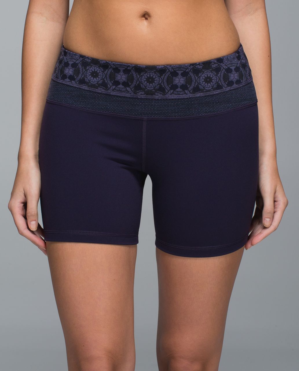 Lululemon Groove Short *Full-On Luon (Regular) - Black Grape / Mini Prisma Nightfall Black Grape / Diamond Jacquard Space Dye Black Nightfall