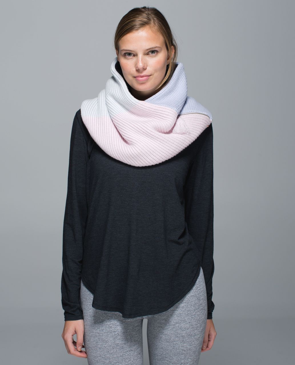 Lululemon Totally Toasty Neck Warmer - Heathered Early Blue / Heathered  Neutral Blush / Heathered Nimbus - lulu fanatics