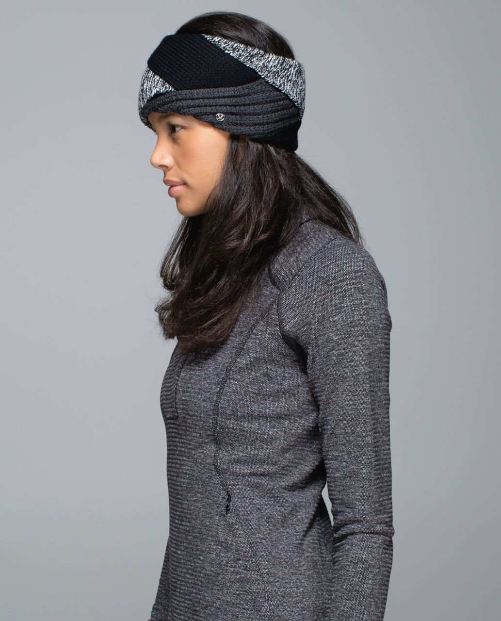 Lululemon Fleece-Lined Knit Ear Warmer - Heathered Everglade Green