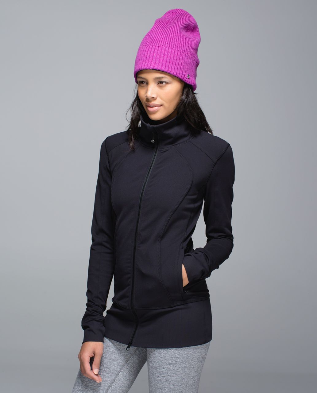 Lululemon Totally Toasty Toque - Heathered Ultra Violet / Deep Coal