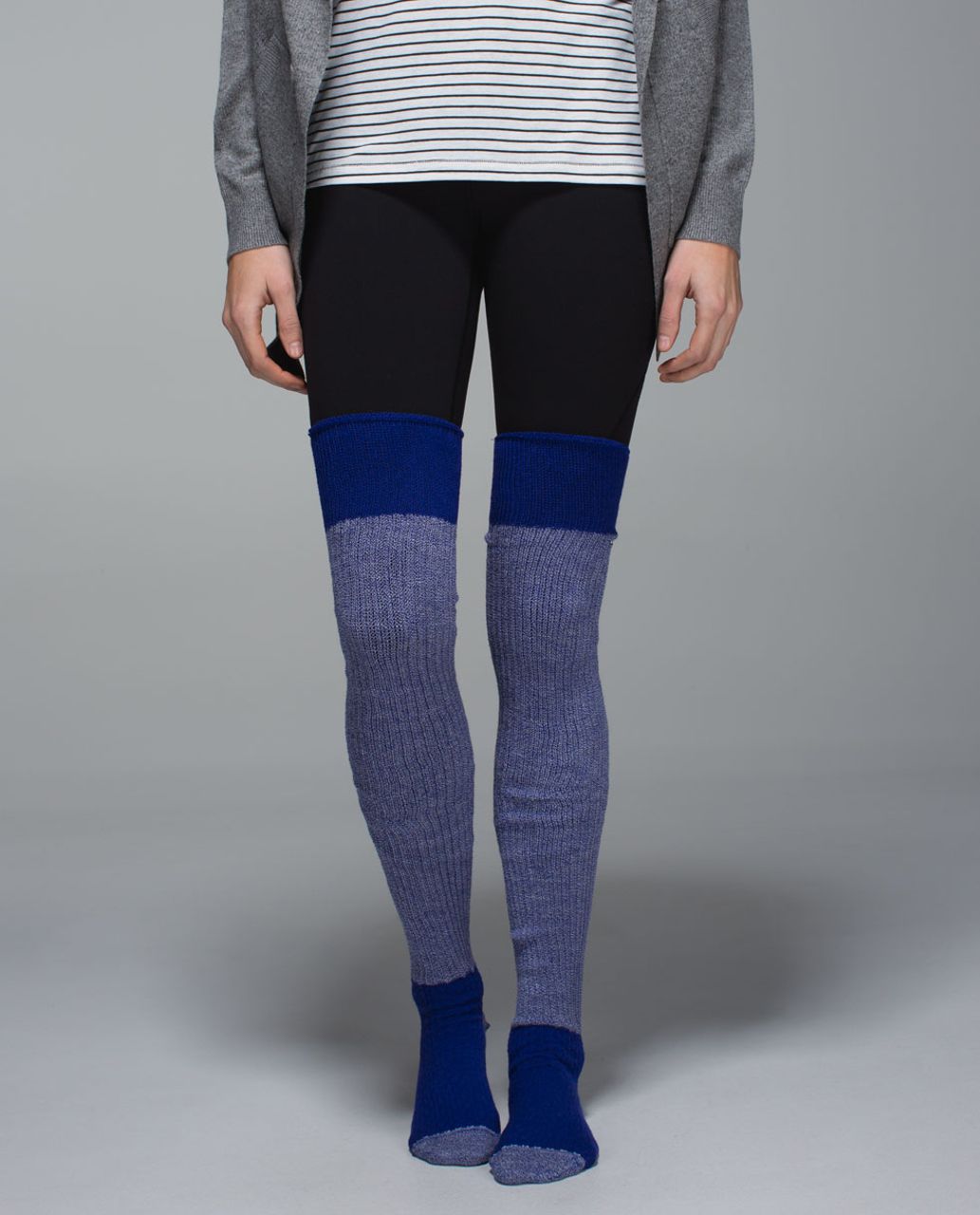 Lululemon Savasana Sock - 2x2 Solid Pigment Blue