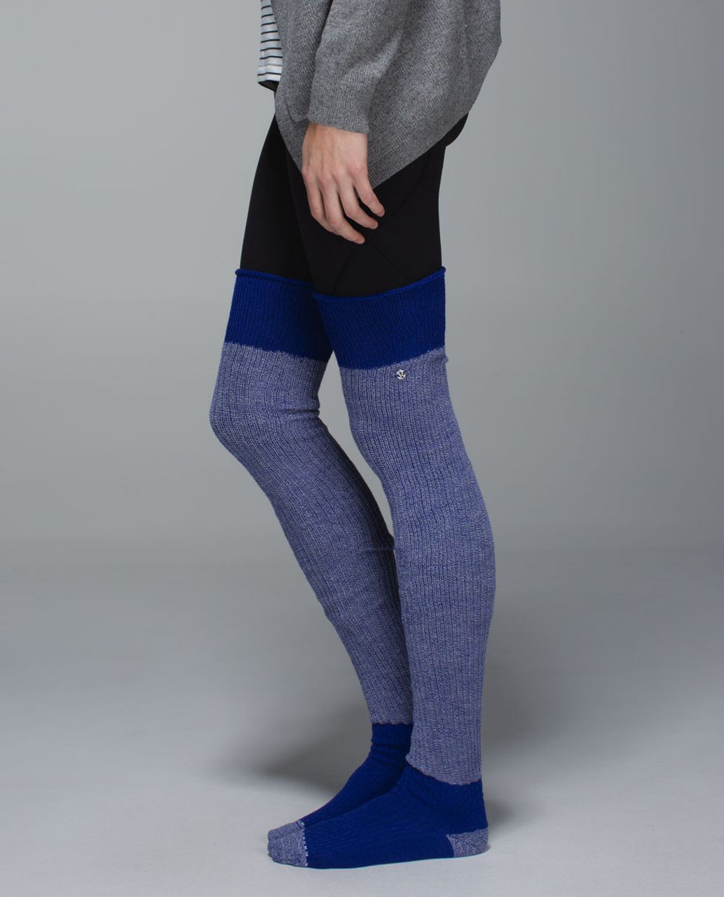 Lululemon Savasana Sock - 2x2 Solid Pigment Blue