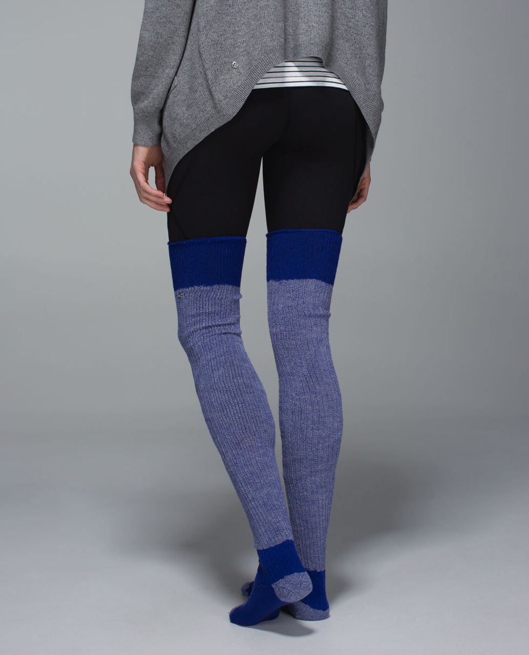 Lululemon Savasana Sock - 2x2 Solid Pigment Blue