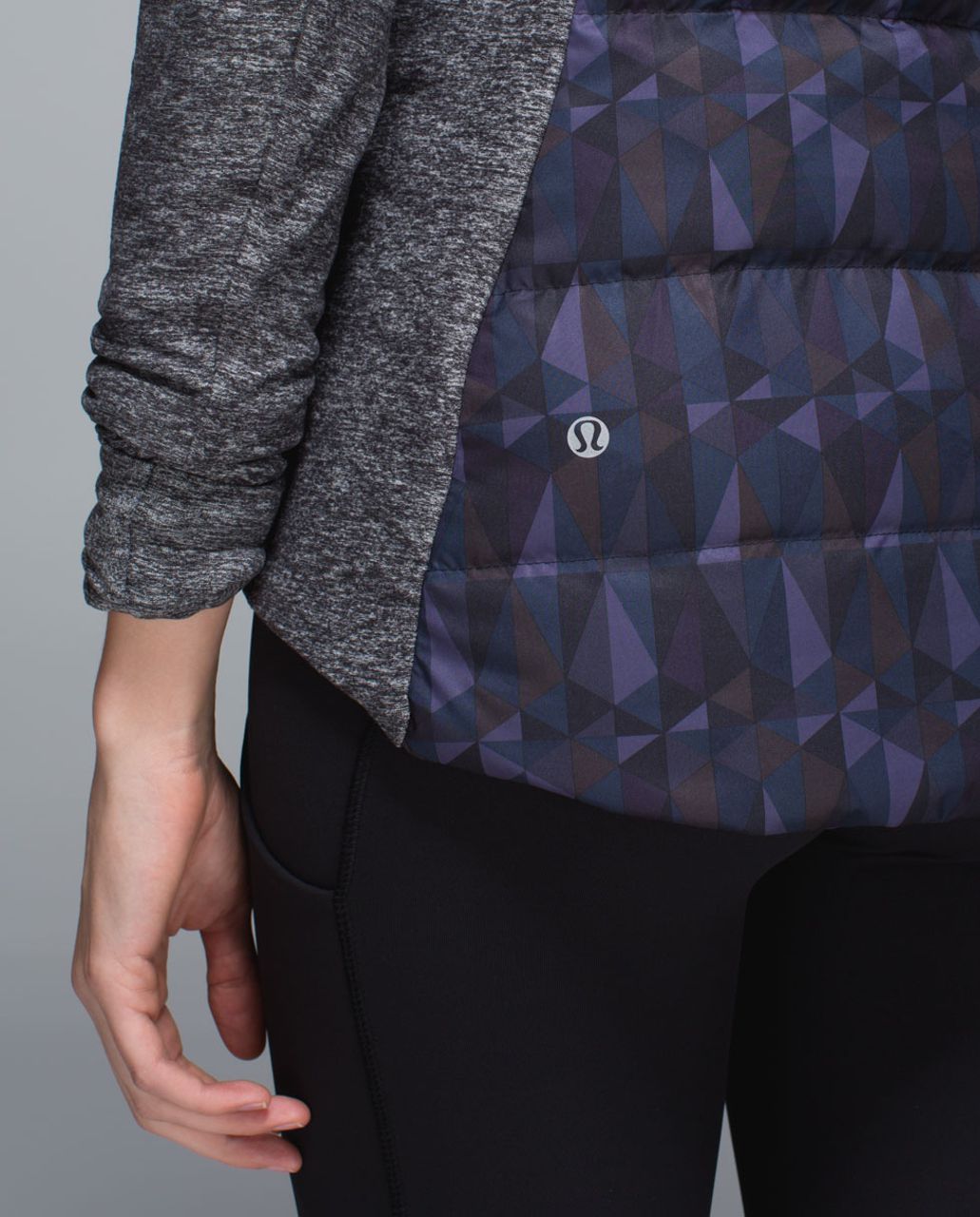 Lululemon Fluff Off Pullover - Stained Glass Love Nightfall Black