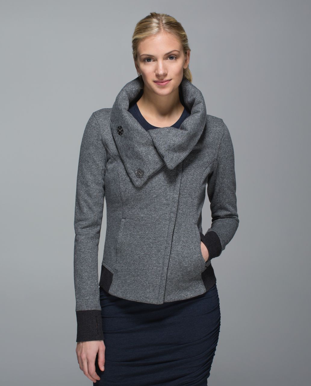 Lululemon Karmacollected Jacket - Heathered Speckled Black