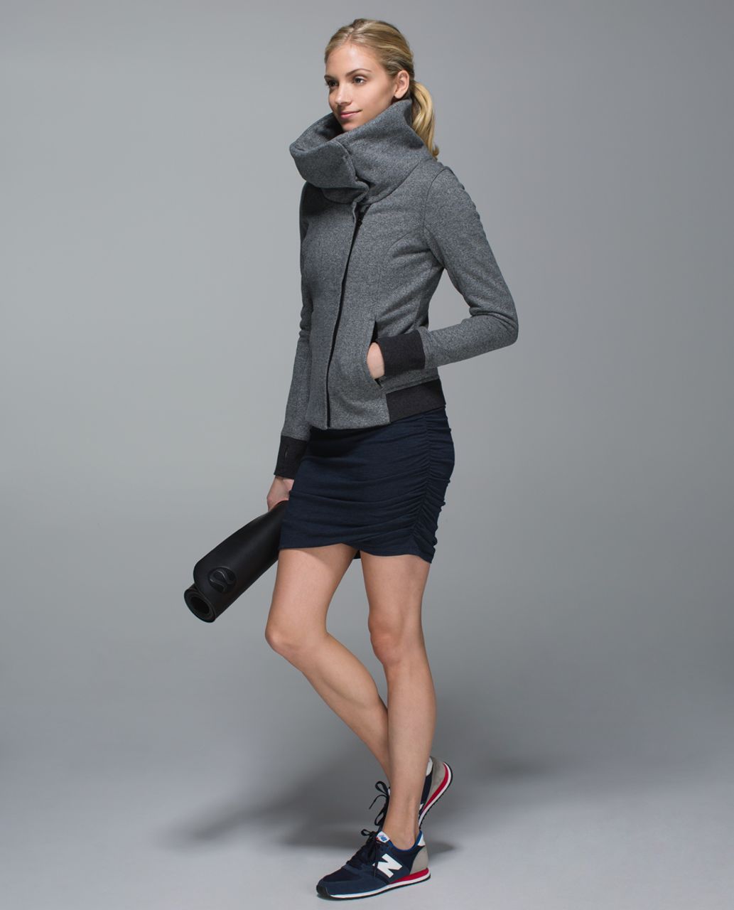 Lululemon Karmacollected Jacket - Heathered Speckled Black