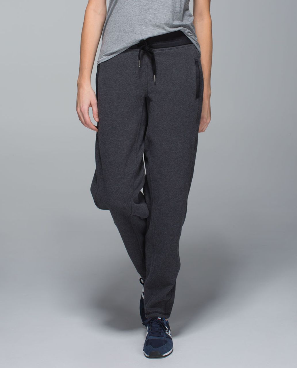 Lululemon Karmacollected Pant - Heathered Black / Black - lulu fanatics