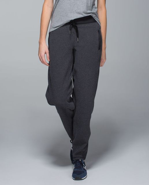 Lululemon Karmacollected Pant - Heathered Speckled Black / Black - lulu ...