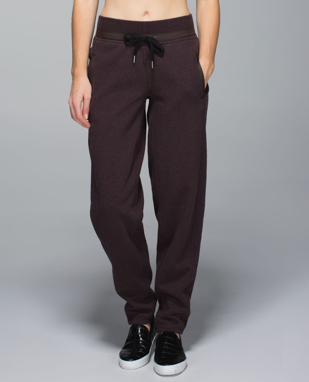 Lululemon Ebb To Street Pant - Heathered Black - lulu fanatics